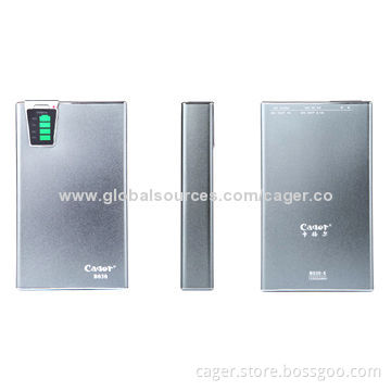 Cager 12,500mAh External Mobile Power Banks, Sized 20*70*120mm, Fashionable Style